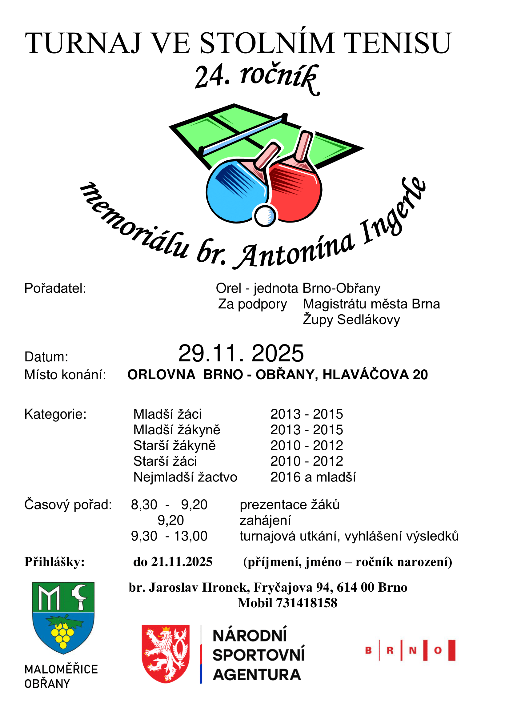 Přečtete si více ze článku Turnaj ve stolním tenisu